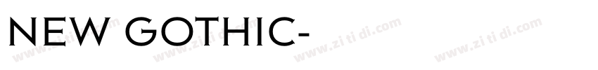 NEW GOTHIC字体转换 NEW GOTHIC字体转换